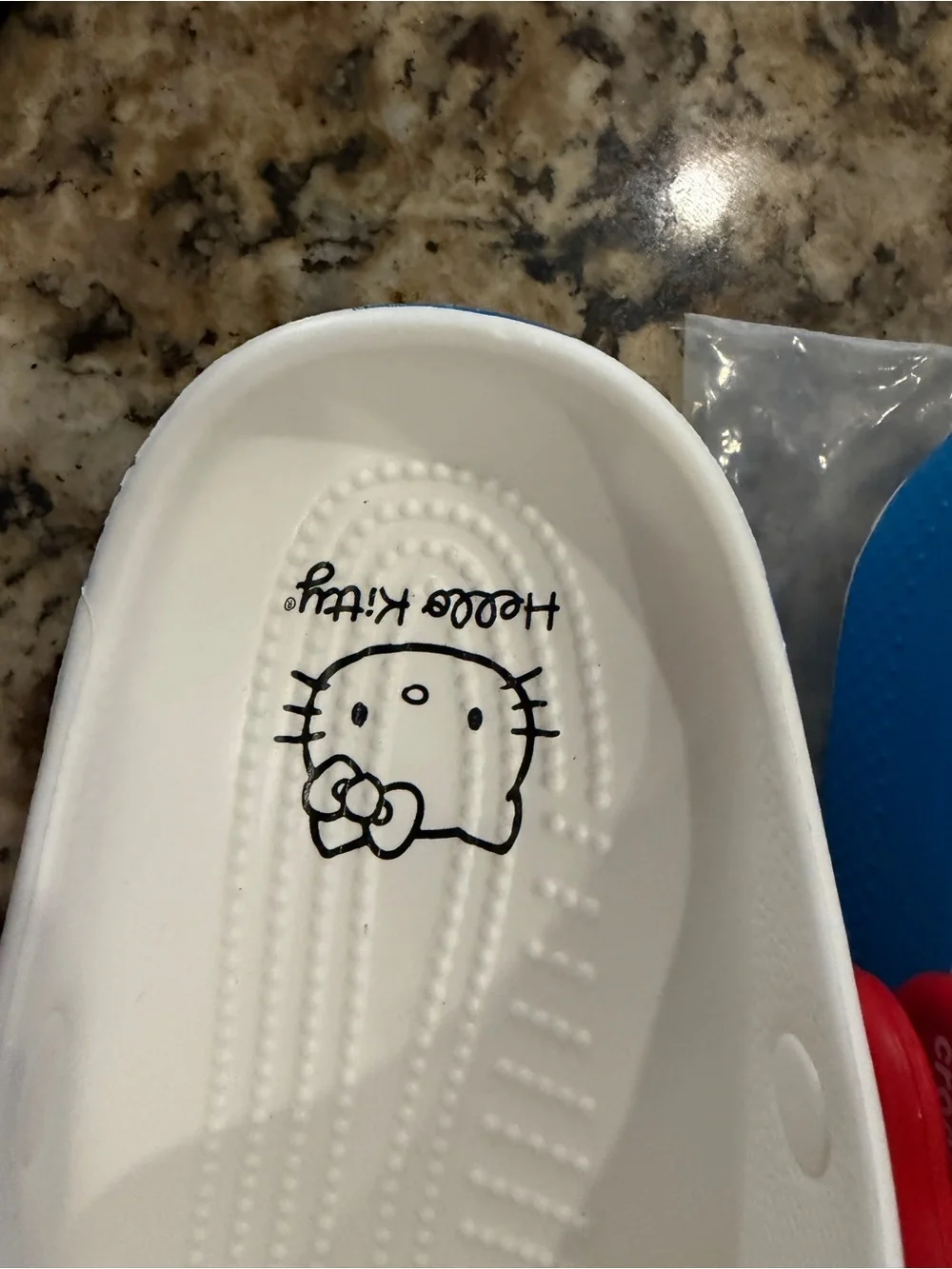 Sanrio Hello Kitty Crocs Girls White and Red Kids Clogs